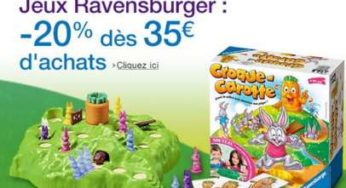 Promotion jeux Ravensburger: -20% dès 35€ d’achats (Amazon)