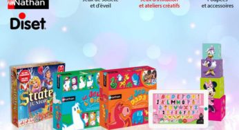 Vente privée Nathan – Diset : plus de 50% de remise sur des jeux de société, d’éveil, d’imitation, créatifs et poupées et accessoires.