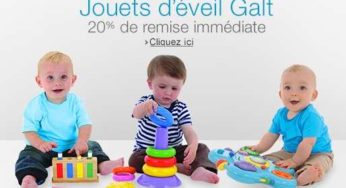 20% de remise immédiate sur les jouets d’éveil Galt (Amazon)