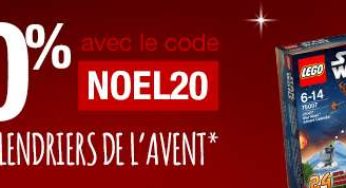 20% de remise sur les calendriers de l’avent (Playmobil, Lego…) sur Carrefour