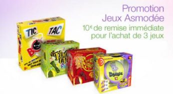 3 jeux Asmodée achetés = 10€ de remise immédiate (Amazon)