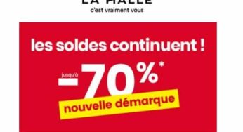 Soldes La Halle 2019 ! Nouvelle démarque jusqu’à -70%