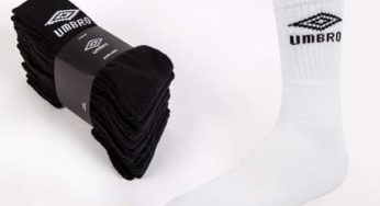 10 paires de chaussettes Umbro à 8,99€ (blanche ou noire)