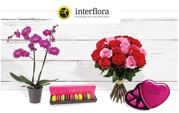 Coupon Interflora : 15€ de remise dès 30€ d’achats