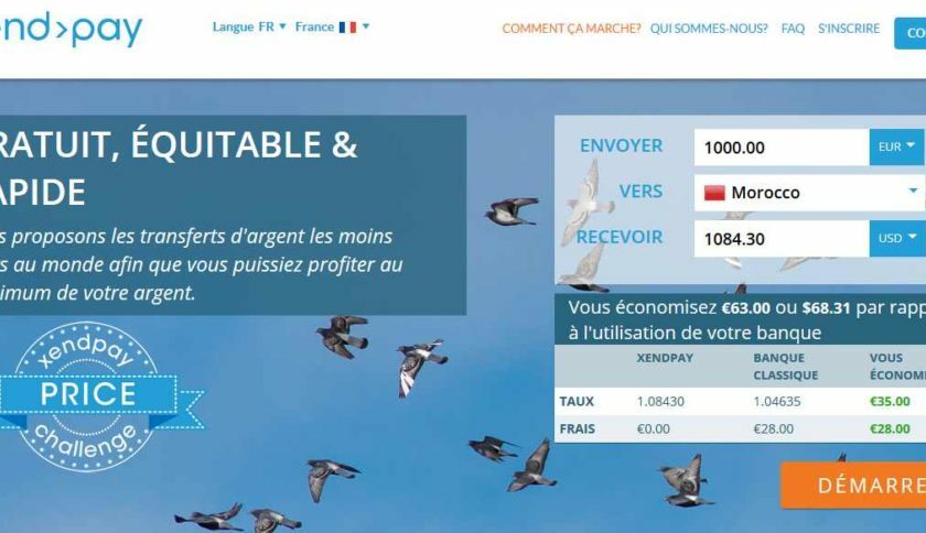 Transfert d’argent sans frais XendPay