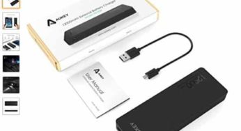 10,99€ la batterie externe 12000mAh Aukey double port USB (Smartphone, Iphone, Galaxy…)