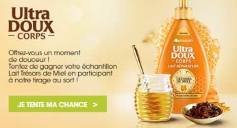 GRATUIT : échantillon Lait Trésors de Miel Ultra doux Garnier