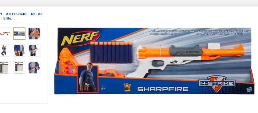 fusil Nerf Elite Sharpfire à moins 11€