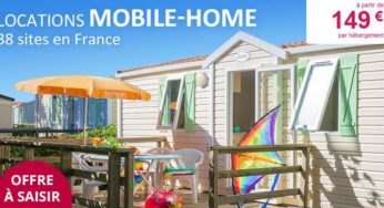 149€ le mobile home pour 1 semaine à la mer, campagne ou montagne avec Leclerc Voyages