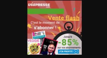 Vente flash abonnement magazine Via Presse ! Jusqu’à -85% d’économies