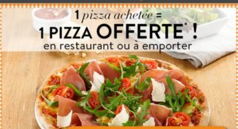 1 pizza gratuite Tablapizza (pour 1 achetée) / Coupon valable sur place ou à emporter