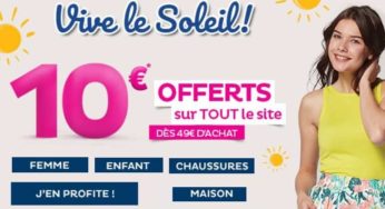 10 euros offerts sur tout Tati (à partir de 49€ d’achats)