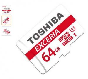 Moins de 13€ la carte microSDXC 64Go Toshiba Exceria