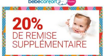 Pré-soldes Bébé Confort : 20% supplémentaire sur l’Outlet