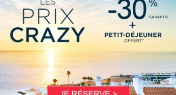 Cet été -30% sur votre hôtel et petit-déj. gratuit avec les Prix Crazy Accor Hôtels (Novotel, Ibis, Mercure…)