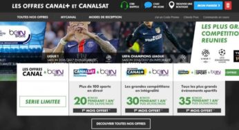 Vente Flash Canal+ les chaines + beIN SPORTS : 30€/mois pendant 1 an + 50€ offert