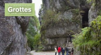 Visite des Grottes de St Christophe moitié prix : 9,9€ pour 2 / 17,5€ pour 4 (visite guidée)