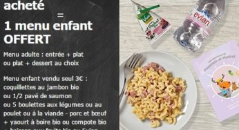 1 menu enfant Ikea gratuit pour 1 repas adulte acheté