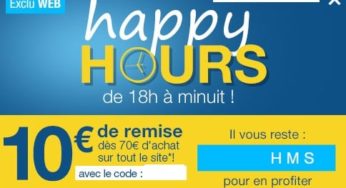 Happy Hours Norauto ! Remise immédiate de 10€ de 18h à minuit dès 70€ d’achats (15€/130€ ou 25€/200€)