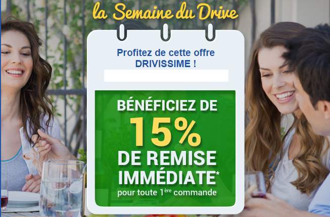 Carrefour Drive : 15% de remise dès 70€ (aujourd’hui seulement – nouveau client)
