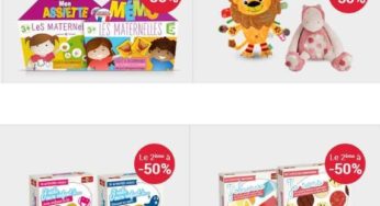 Spécial petits enfants : 1 jeu acheté = le second à -50% sur J’aide mon enfant, coffret Montessori, les maternelles & doudou