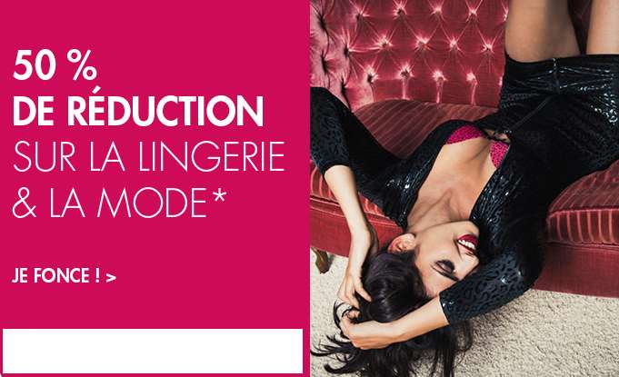 Ce weekend sur Adam et Eve -50% sur la lingerie & la mode