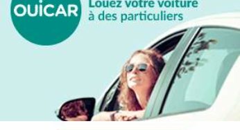 Bon d’achat Ouicar (location de voiture entre particuliers): 10€ le bon d’une valeur de 20€