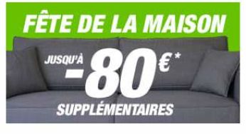 Semaine de la Maison Auchan : -10€ dès 100€, -30€ dès 250€ ou -80€ dès 500€ d’achat