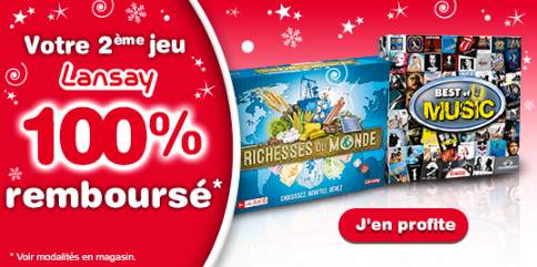 Préparez Noel : le second jeu Lansay 100% remboursé (ODR 2016)