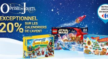 Carrefour : -20% sur les calendriers de l’avent Lego, Playmobil, Vtech et Cars