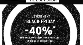 Black Friday – Cyber Monday The Body Shop = -40% sur (quasi) tout