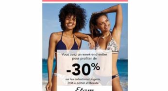 Etam : 30% de remise immédiate sans minimum sur la mode et lingerie