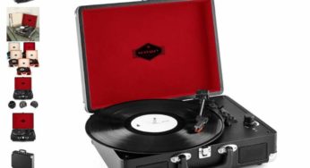 Moins de 40€ la platine vinyle Auna (Haut-parleurs intégrés / port USB pour convertir) – livraison gratuite