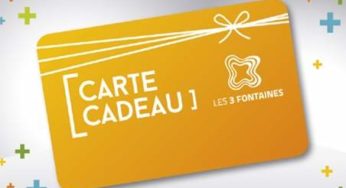 15€ la carte cadeau Ccial 3 Fontaines de 30€ valable dans 86 boutiques (même promo )