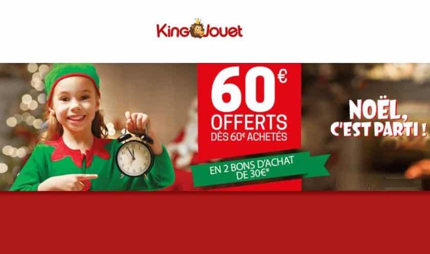 60€ offerts en bons d’achat sur King Jouet