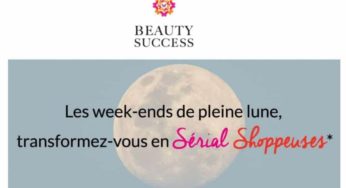 Pleine lune Beauty Success : 20% sur tout le site (25% à partir de 79€) jusqu’à demain matin