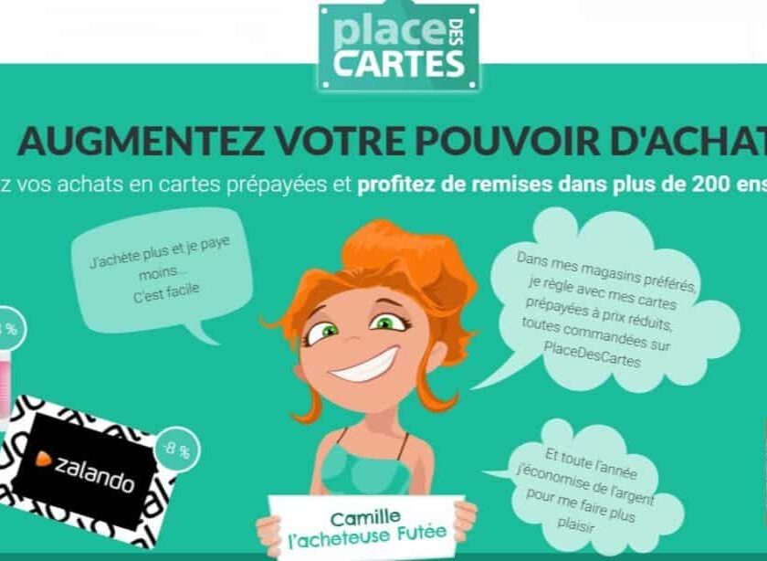 cartes prepayees pas cheres sur Place Des Cartes