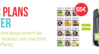 10 paquets de dosette achetés = 1 machine Tassimo gratuite