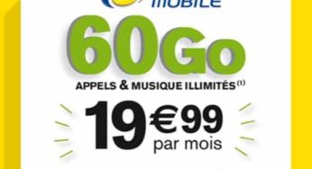 19,99€ le forfait 60Go La Poste Mobile (appel, SMS & musique illimitée)