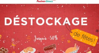 Déstockage de Noel Auchan Direct : -50% sur le Foie Gras, buche de Noel et produits festifs