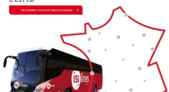 Isilines trajet en car pas cher : à partir de 5€ (Wi-fi gratuit / prise) en France