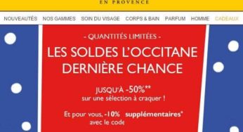 Derniers jours soldes Occitane en Provence : 10% supplémentaire