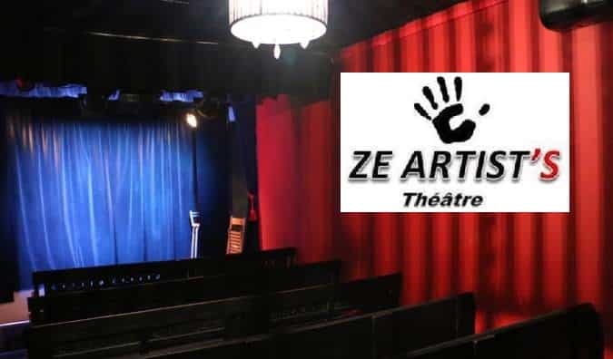 Théâtre Ze Artist’s Paris pas cher : 49,90€ le spectacle + repas pour 2 personnes