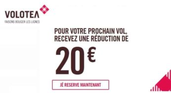 Remise de 20€ sur votre billet d’avion Low-cost Volotea (10€ sur un vol simple) ✈️