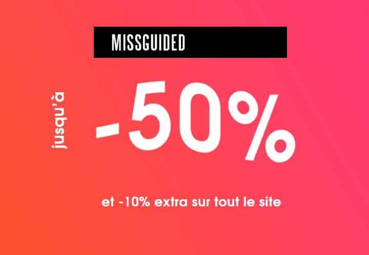 Soldes MissGuided : 10% supplémentaire sur tout (aujourd’hui)