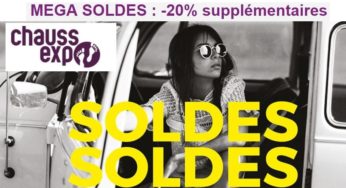 20% supplémentaire sur les soldes ChaussExpo (jusqu’à samedi)