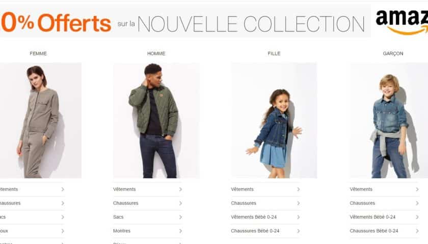 20% sur les nouvelles collections Mode Amazon