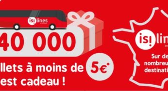 40 000 billets de bus Isilines 🚌 à moins de 5€ (200 destinations)