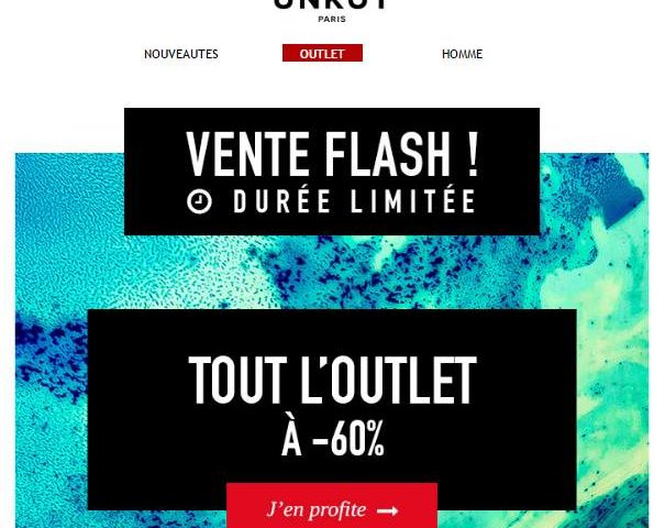 60% sur tout l’Outlet Ünkut