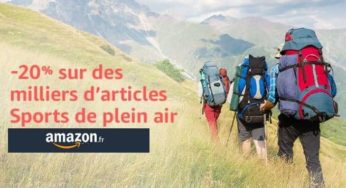 Spécial Plein Air Amazon : -20% sur des milliers d’articles sports, randonné, camping, cyclo.. (Code promo)